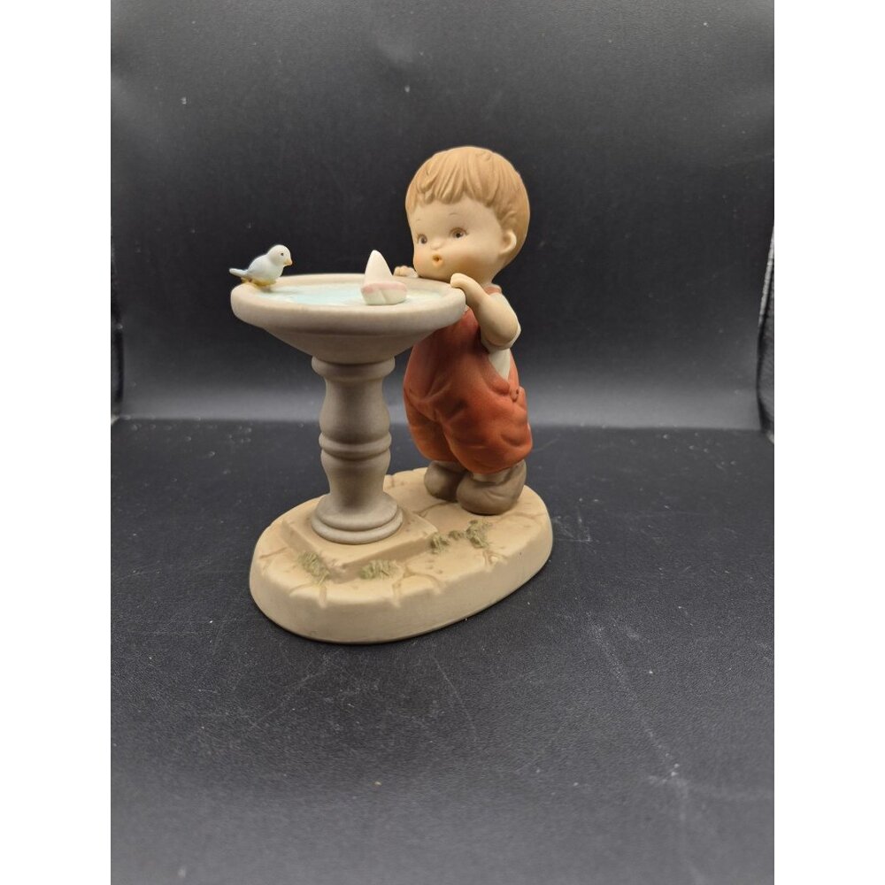 Vintage Memories Of Yesterday Blow Wind Blow Porcelain Figurine By Lucie Attwell